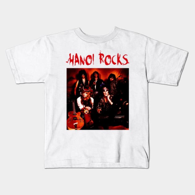 Hanoi rocks Kids T-Shirt by Jhon Towel